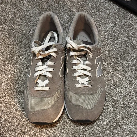 New Balance Men's Neutral Taupe Suede & Mesh Sneakers - Picture 2 of 7